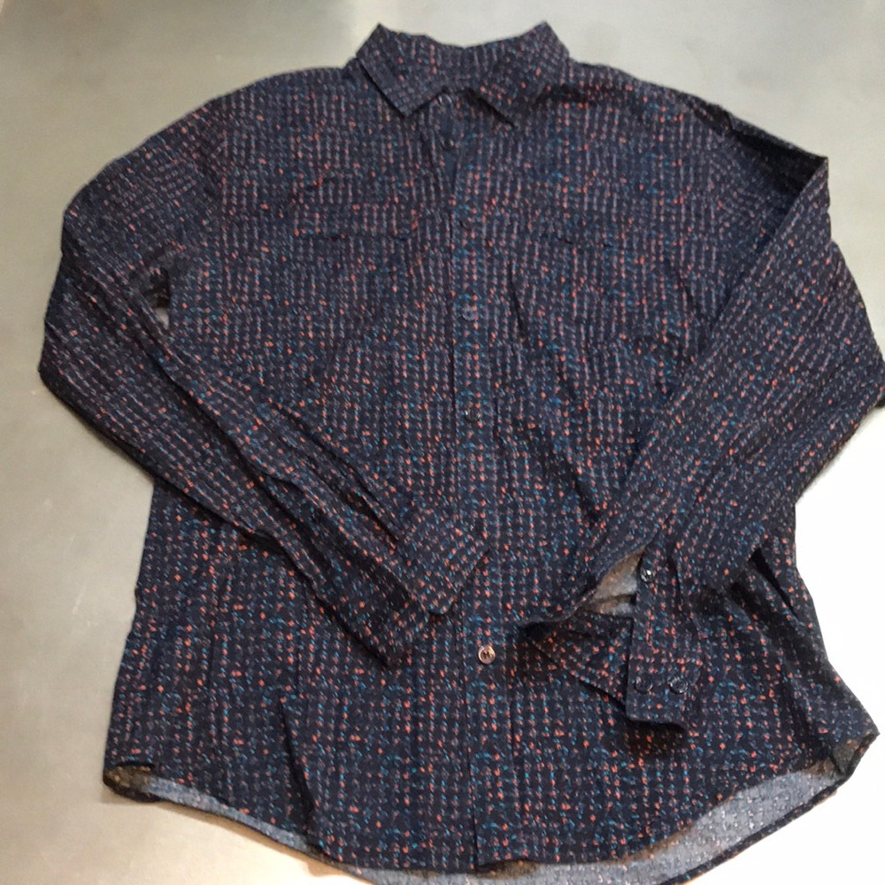 Elie Tahari Neon Print double Pocket shirt